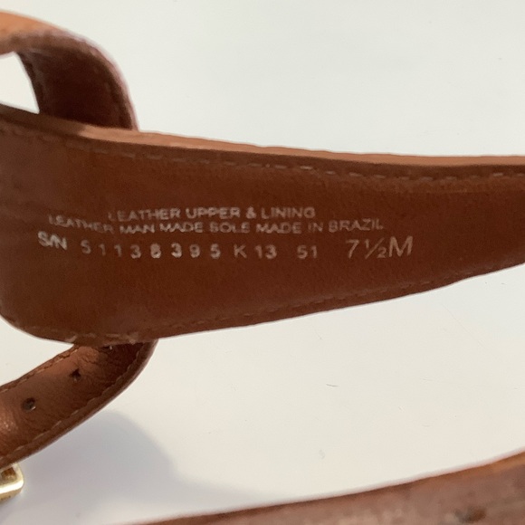 Tory Burch Elegant Brown and Gold Sandals - Picture 8 of 11